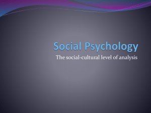 Social Psychology IB