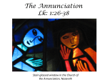 The Annunciation Lk: 1:26-38