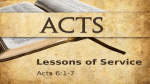 Acts 6:1 - Clontarf Beach Baptist Church