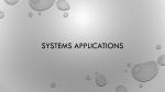 Systems Applications with Notes