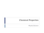Physical Properties Chemical Properties