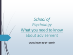 School of Psychology Advising website