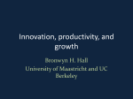 Productivity/innovation links