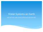 Water Systems on Earth