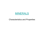 Mineral Characteristics