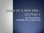 Dawn of a New Era*Section 3