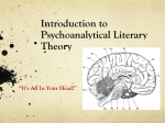 Intro to Psychoanalytic Literary Theory