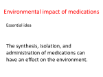 Environmental impact of medications