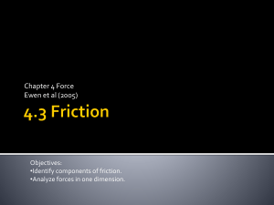 4.3 Friction