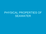 Notes - Physical Properties of Seawater