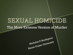 Sexual Homicide Presentation lp version