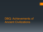 DBQ: Achievements of Ancient Civilizations