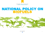 Biofuel Policy - Dr.MCR HRD Institute