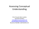Assessing Conceptual Understanding
