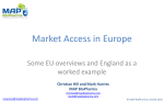 1. National market access 2. Market access