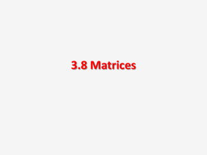 3.8 Matrices