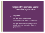 Lesson 6-8: Cross Multiplication