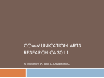 Communication Arts Research CA3011
