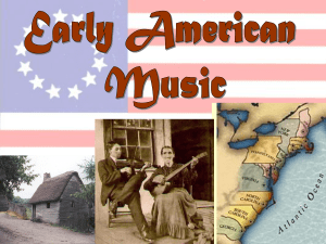 Early American music influences