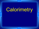calorimetry ppt