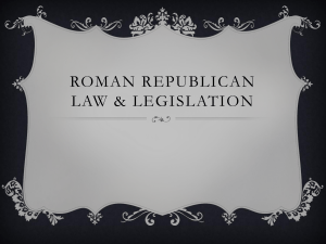 Roman Republican Government