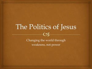 The Politics of Jesus