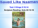 Saved Like Naaman - Funny River Rd. Church of Christ