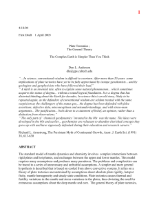 Plate Tectonics