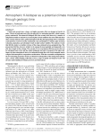 Atmospheric K-feldspar as a potential climate modulating agent