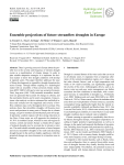 Ensemble projections of future streamflow droughts in Europe