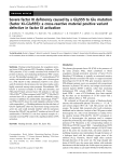 Severe factor XI deficiency caused by a Gly555 to Glu mutation