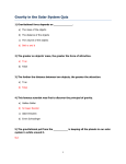 Gravity in the Solar System Quiz