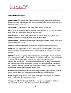 Audiovisual Glossary - South Carolina AV, Inc.