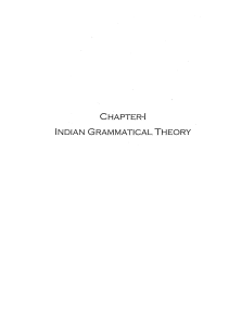 indian grammatical theory