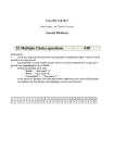 Midterm 2 Solution Key