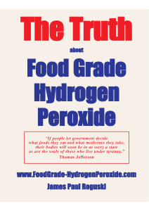 www.FoodGrade-HydrogenPeroxide.com James Paul Roguski