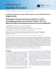 Physiological responses and scope for growth in a marine