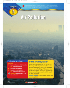 Chapter 5: Air Pollution - Griffith Public Schools