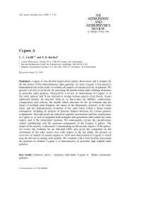 ASTRONOMY AND ASTROPHYSICS REVIEW Cygnus A
