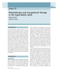 Physiotherapy and occupational therapy in the hypermobile adult