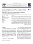 Influence of climate change on the frequency of daytime temperature