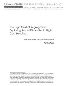 Exploring Racial Disparities in High Cost Lending