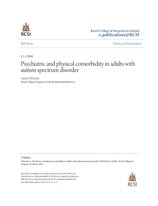 Psychiatric and physical comorbidity in adults with autism spectrum