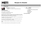 Recipes for Disaster - BETA Healthcare Group