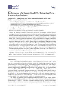 Performance of a Supercritical CO2 Bottoming Cycle for Aero