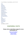 Chaparral Facts