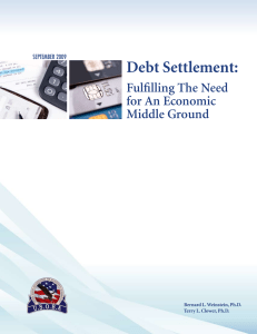 Debt Settlement - ClearOne Advantage