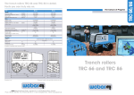 Trench rollers TRC 66 and TRC 86 TRC 66/86 The