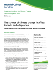 The science of climate change in Africa: impacts and