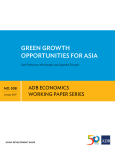 Green Growth Opportunities for Asia